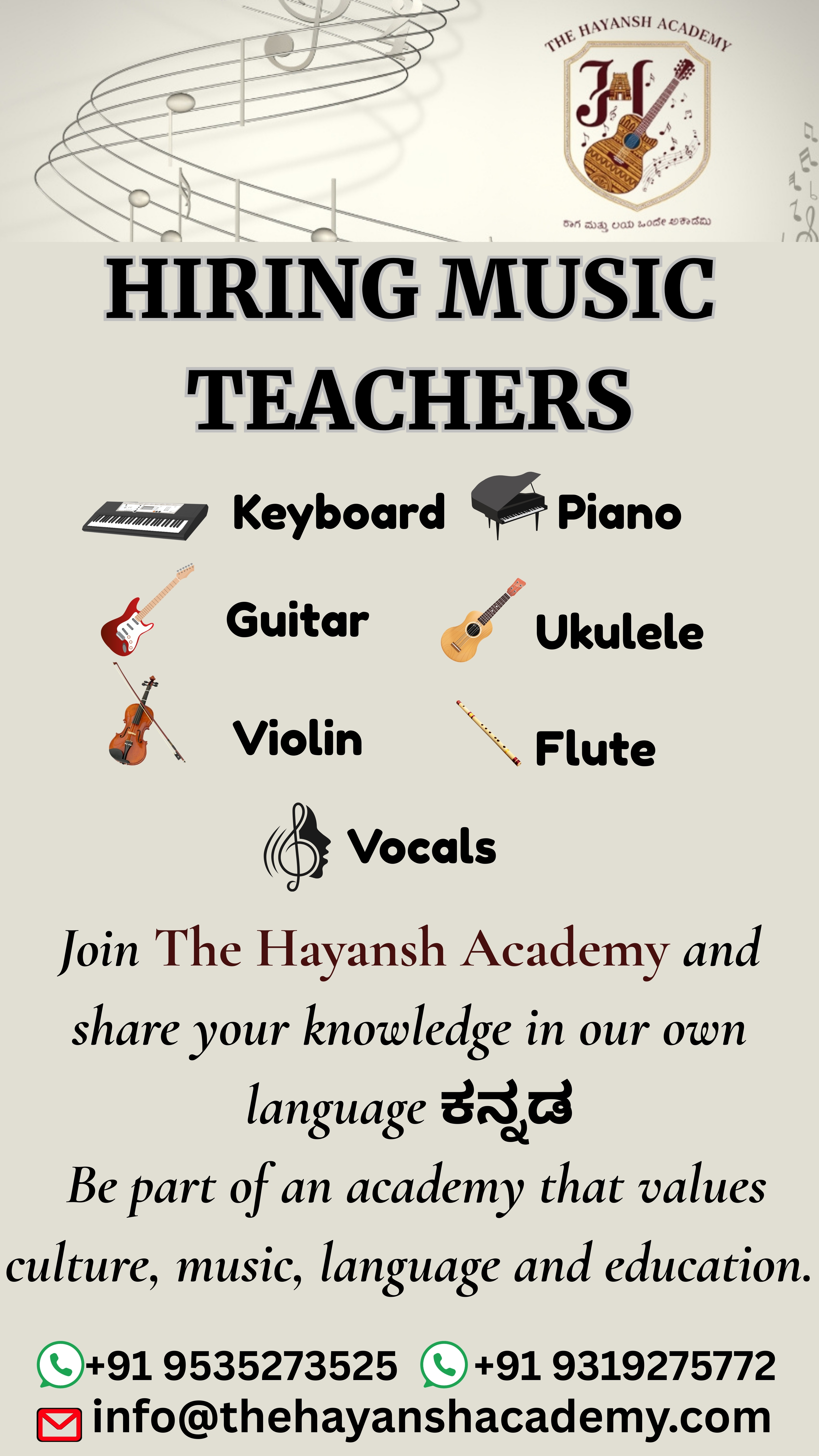 Hiring Music Teachers